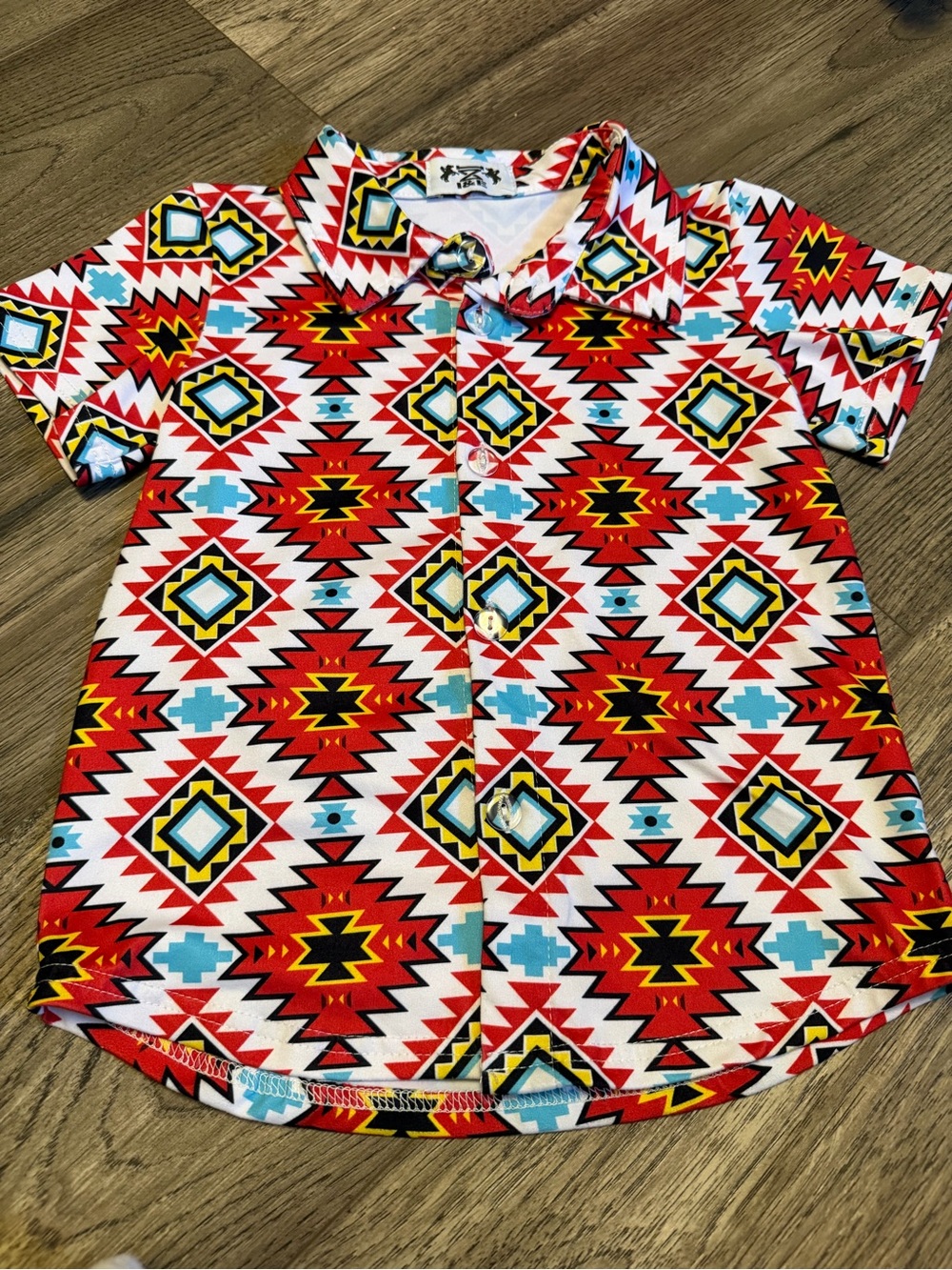 Boys cowboy button down shirt